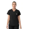 Rugged Flex Fld-scrubtop met V-hals voor dames