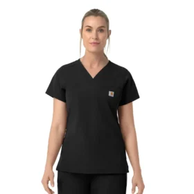 Rugged Flex Fld-scrubtop met V-hals voor dames