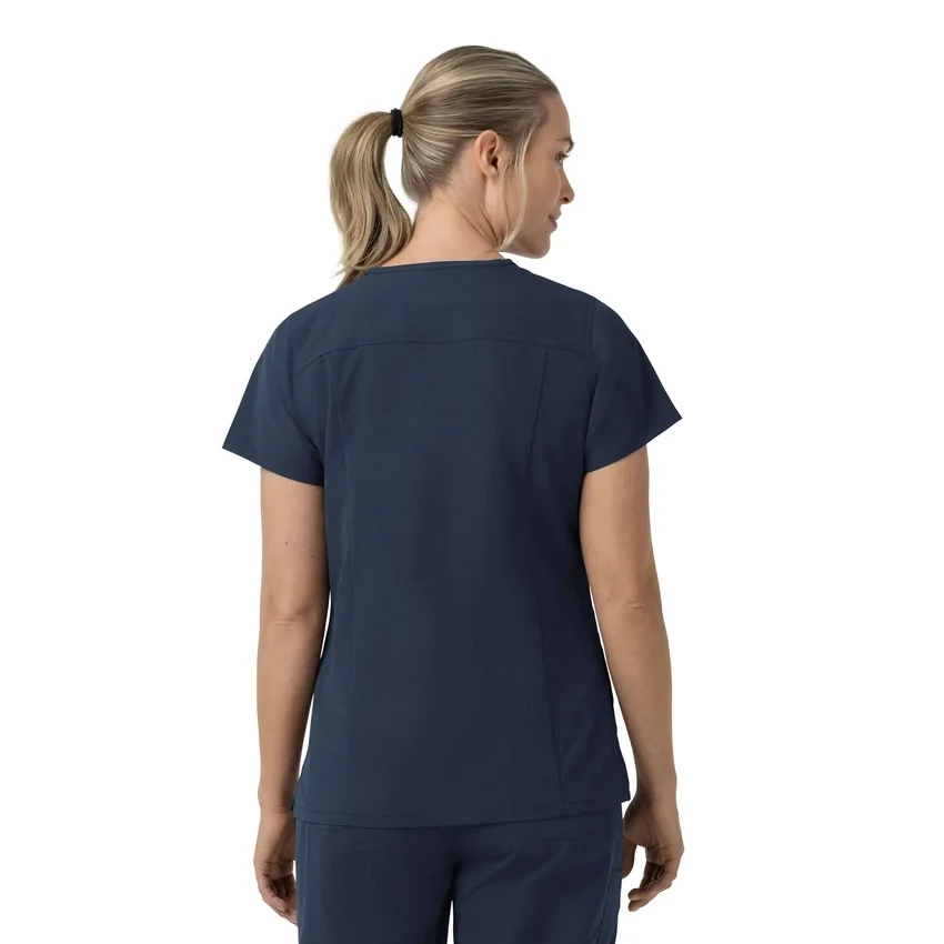 Rugged Flex Fld-scrubtop met V-hals voor dames