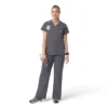 Rugged Flex Fld-scrubtop met V-hals voor dames