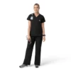 Rugged Flex Fld-scrubtop met V-hals voor dames