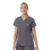 Rugged Flex Fld-scrubtop met V-hals voor dames