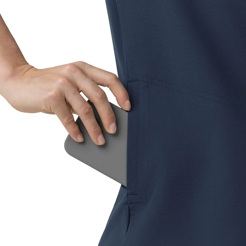 Rugged Flex Fld-scrubtop met V-hals voor dames