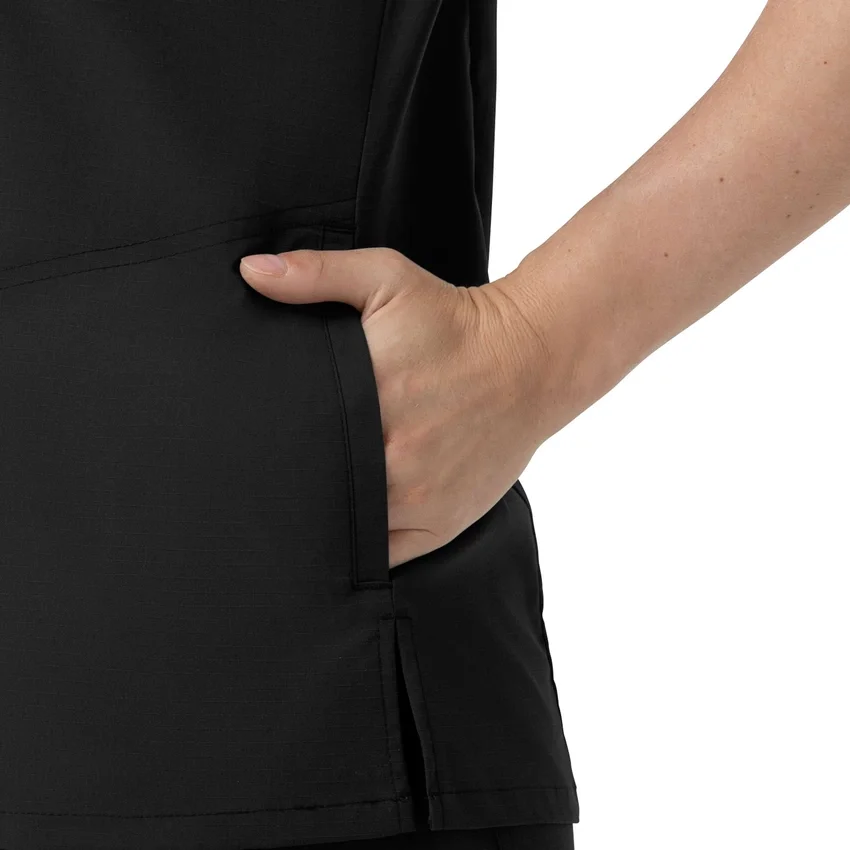 Rugged Flex Fld-scrubtop met V-hals voor dames