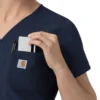 Rugged Flex Fld-scrubtop met V-hals voor dames