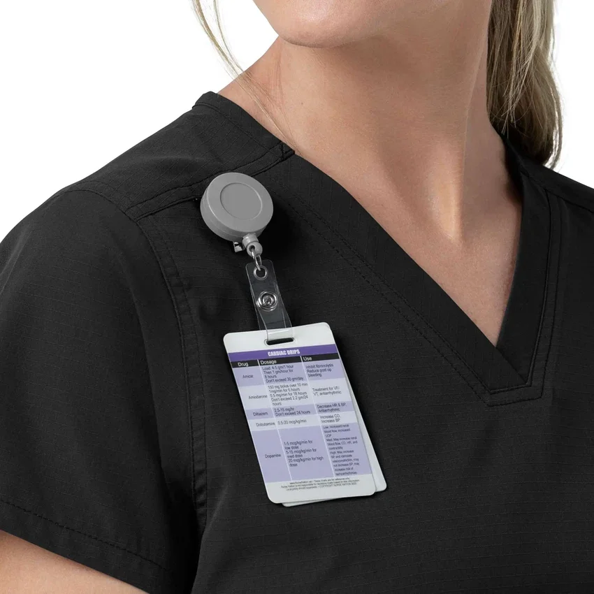 Rugged Flex Fld-scrubtop met V-hals voor dames