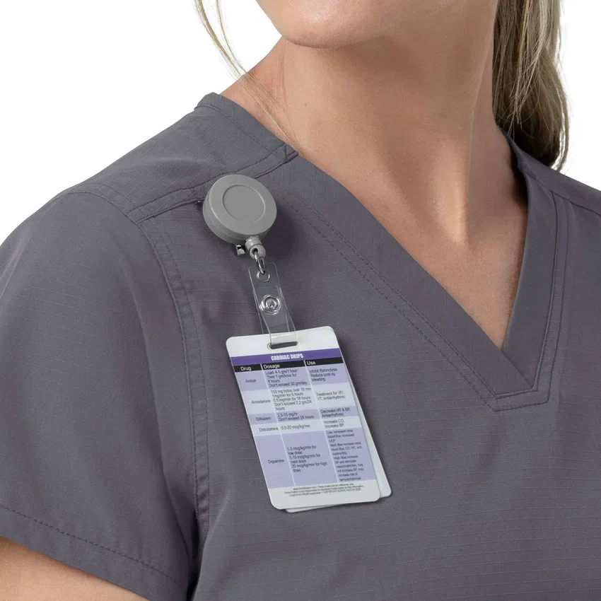 Rugged Flex Fld-scrubtop met V-hals voor dames