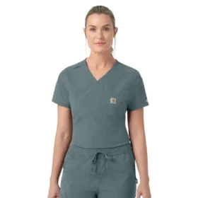 Rugged Flex Fld-scrubtop voor dames om in de broek te stoppen