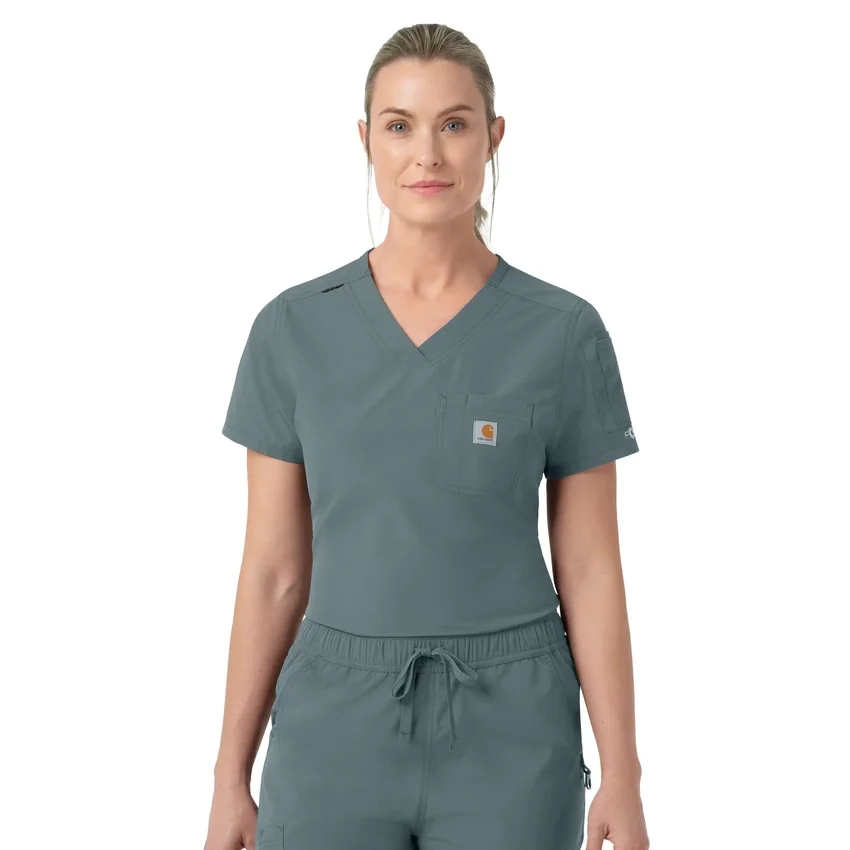 Rugged Flex Fld-scrubtop voor dames om in de broek te stoppen