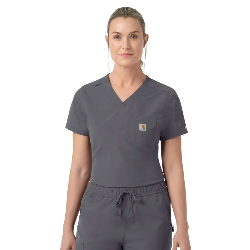 Rugged Flex Fld-scrubtop voor dames om in de broek te stoppen