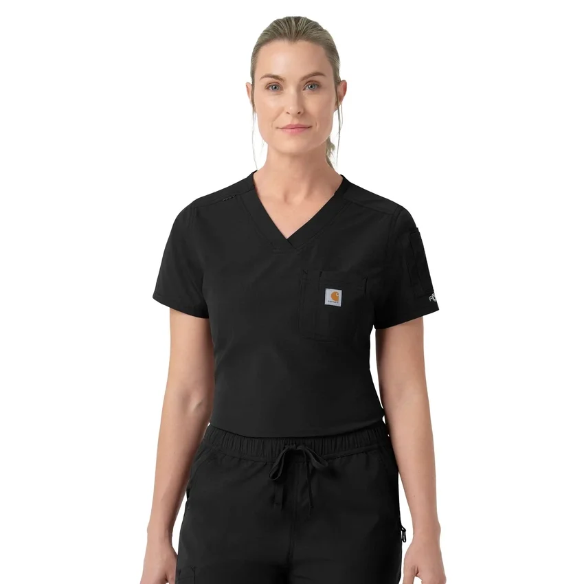 Rugged Flex Fld-scrubtop voor dames om in de broek te stoppen