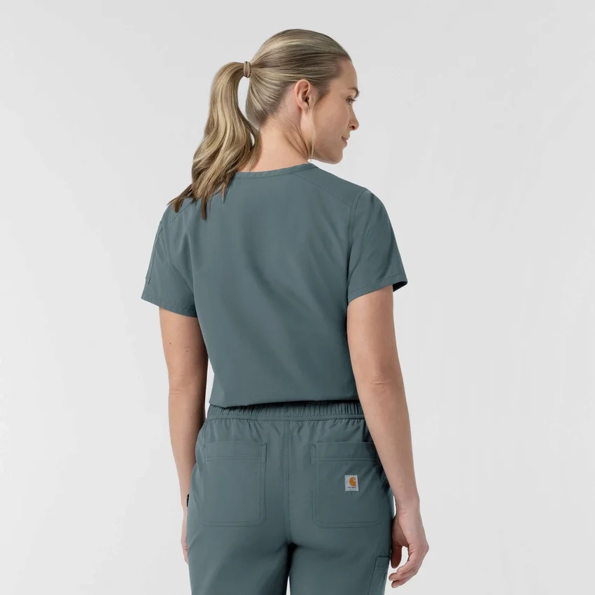 Rugged Flex Fld-scrubtop voor dames om in de broek te stoppen