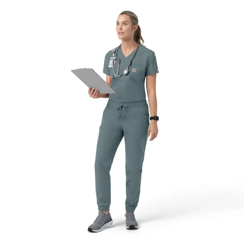 Rugged Flex Fld-scrubtop voor dames om in de broek te stoppen