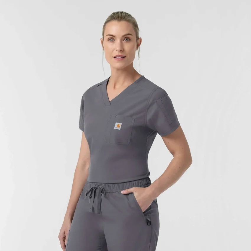 Rugged Flex Fld-scrubtop voor dames om in de broek te stoppen