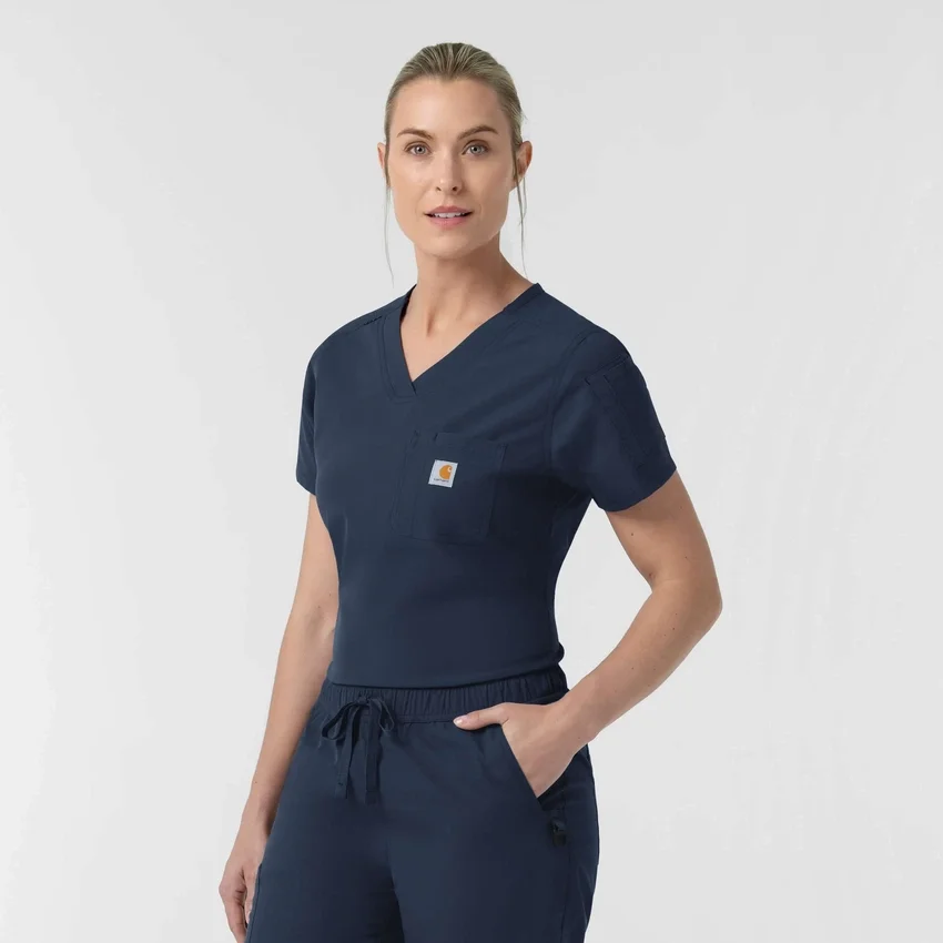 Rugged Flex Fld-scrubtop voor dames om in de broek te stoppen