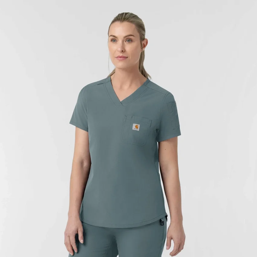 Rugged Flex Fld-scrubtop voor dames om in de broek te stoppen