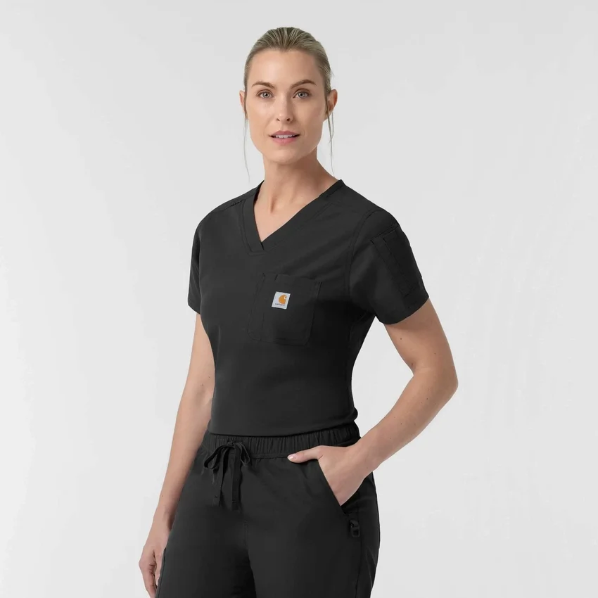 Rugged Flex Fld-scrubtop voor dames om in de broek te stoppen