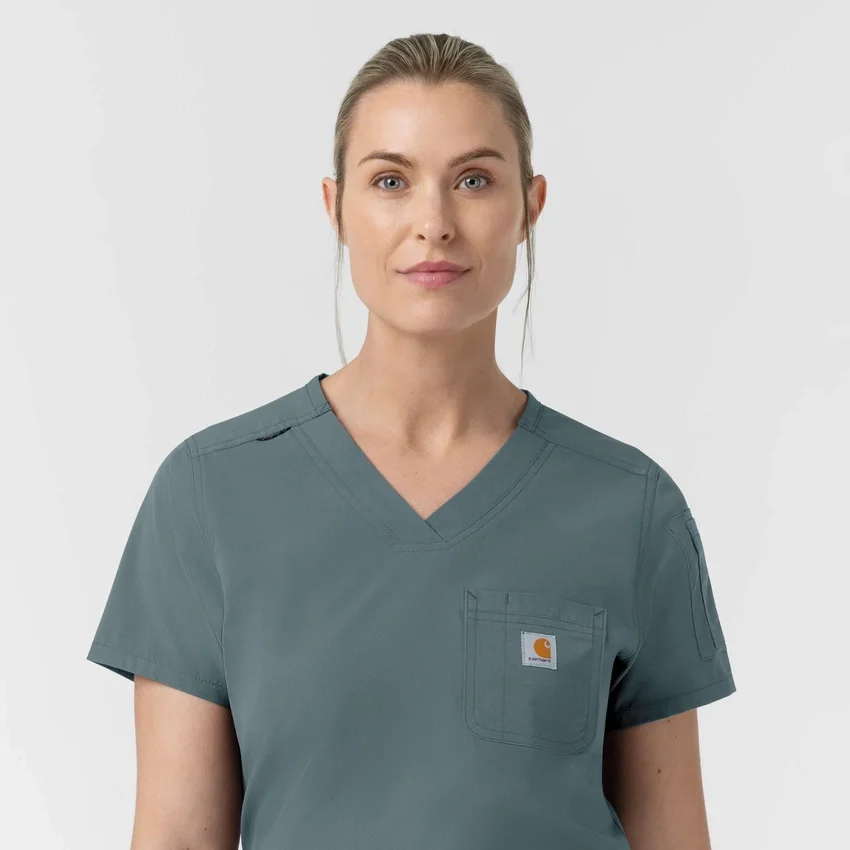 Rugged Flex Fld-scrubtop voor dames om in de broek te stoppen