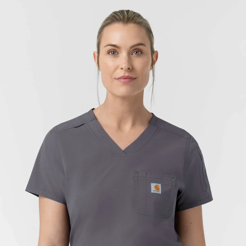 Rugged Flex Fld-scrubtop voor dames om in de broek te stoppen