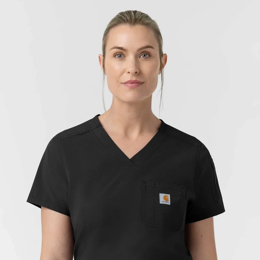 Rugged Flex Fld-scrubtop voor dames om in de broek te stoppen