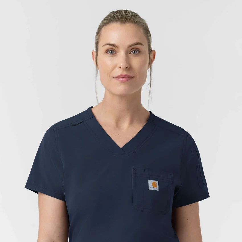 Rugged Flex Fld-scrubtop voor dames om in de broek te stoppen