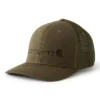 Rugged Flex™ getailleerde canvas pet met mesh-achterkant en logo-afbeelding