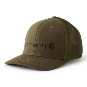 Rugged Flex™ getailleerde canvas pet met mesh-achterkant en logo-afbeelding