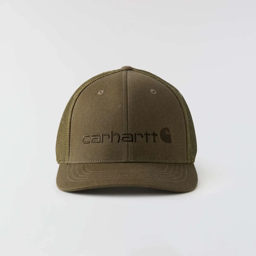 Rugged Flex™ getailleerde canvas pet met mesh-achterkant en logo-afbeelding