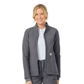 Rugged Flex® Peak gebonden fleece-scrubjas voor dames