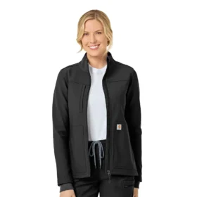 Rugged Flex® Peak gebonden fleece-scrubjas voor dames
