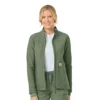 Rugged Flex® Peak gebonden fleece-scrubjas voor dames