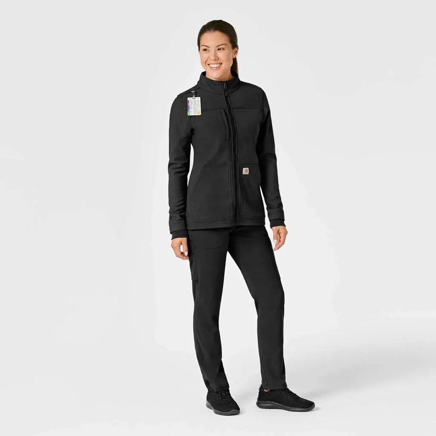 Rugged Flex® Peak gebonden fleece-scrubjas voor dames