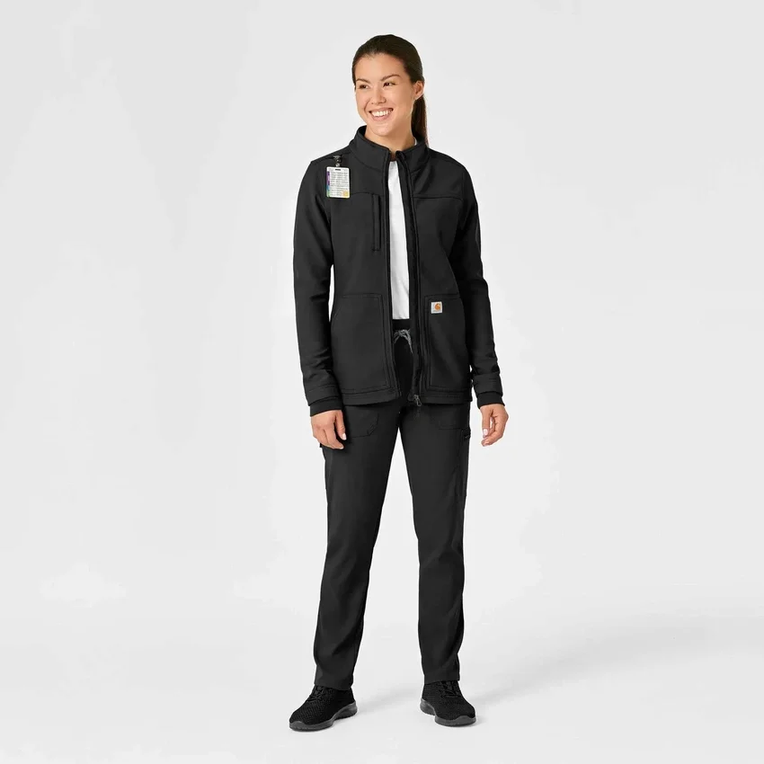 Rugged Flex® Peak gebonden fleece-scrubjas voor dames