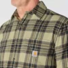 Rugged Flex™ Relaxed Fit middelzwaar flanellen geruit overhemd met lange armstukken