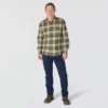 Rugged Flex™ Relaxed Fit middelzwaar flanellen geruit overhemd met lange armstukken
