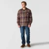 Rugged Flex™ Relaxed Fit middelzwaar flanellen geruit overhemd met lange armstukken
