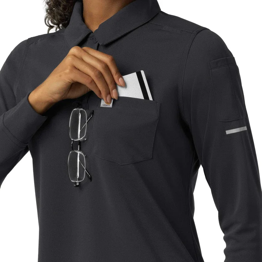 Rugged Flex® Rscu Heavyweight poloshirt met armstukken voor dames