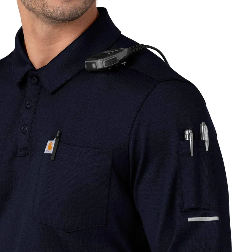 Rugged Flex® Rscu zware poloshirt met lange armstukken