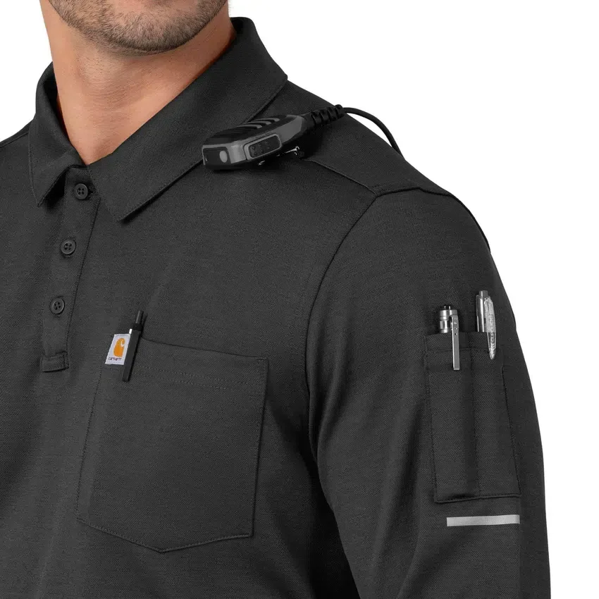 Rugged Flex® Rscu zware poloshirt met lange armstukken