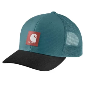 Rugged Flex™ twill truckerpet met mesh-achterkant en logopatch