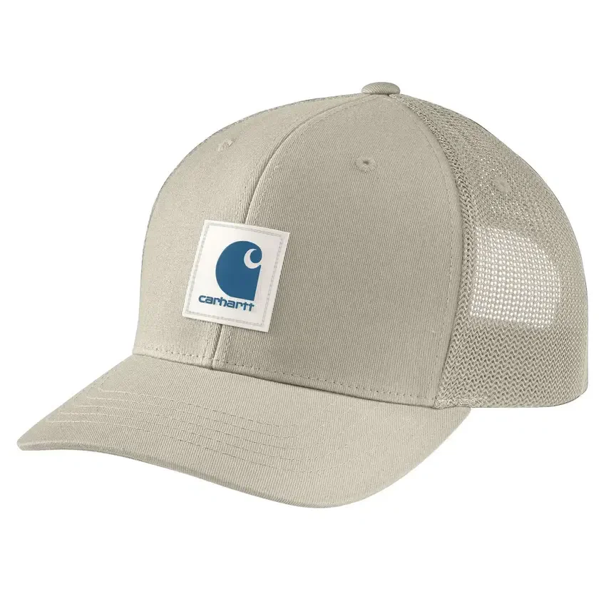 Rugged Flex™ twill truckerpet met mesh-achterkant en logopatch