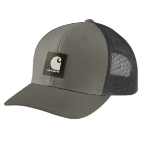 Rugged Flex™ twill truckerpet met mesh-achterkant en logopatch