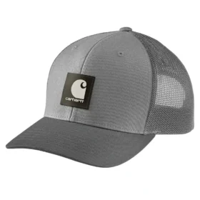 Rugged Flex™ twill truckerpet met mesh-achterkant en logopatch