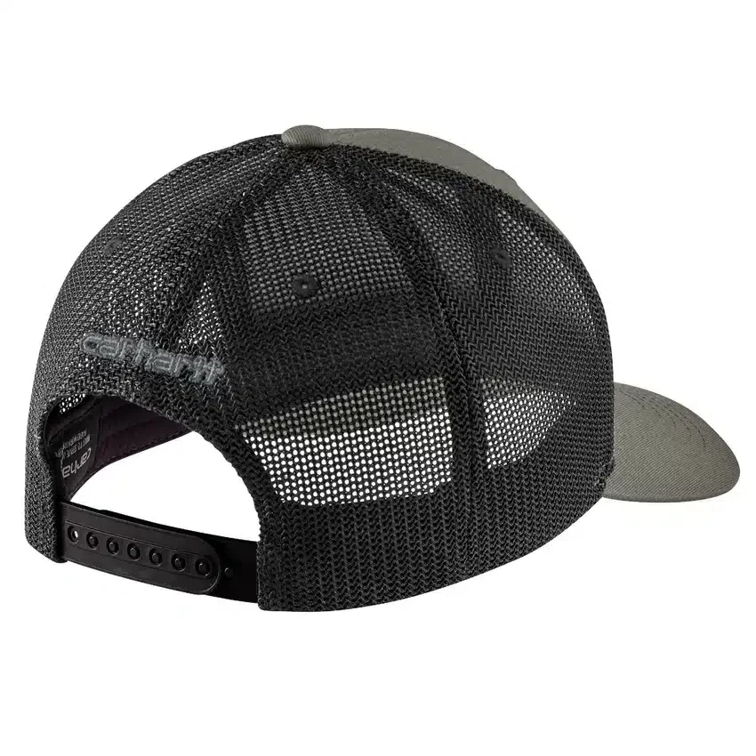 Rugged Flex™ twill truckerpet met mesh-achterkant en logopatch