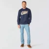 Sawyer Graphic Script-Sweatshirt met ronde hals voor heren