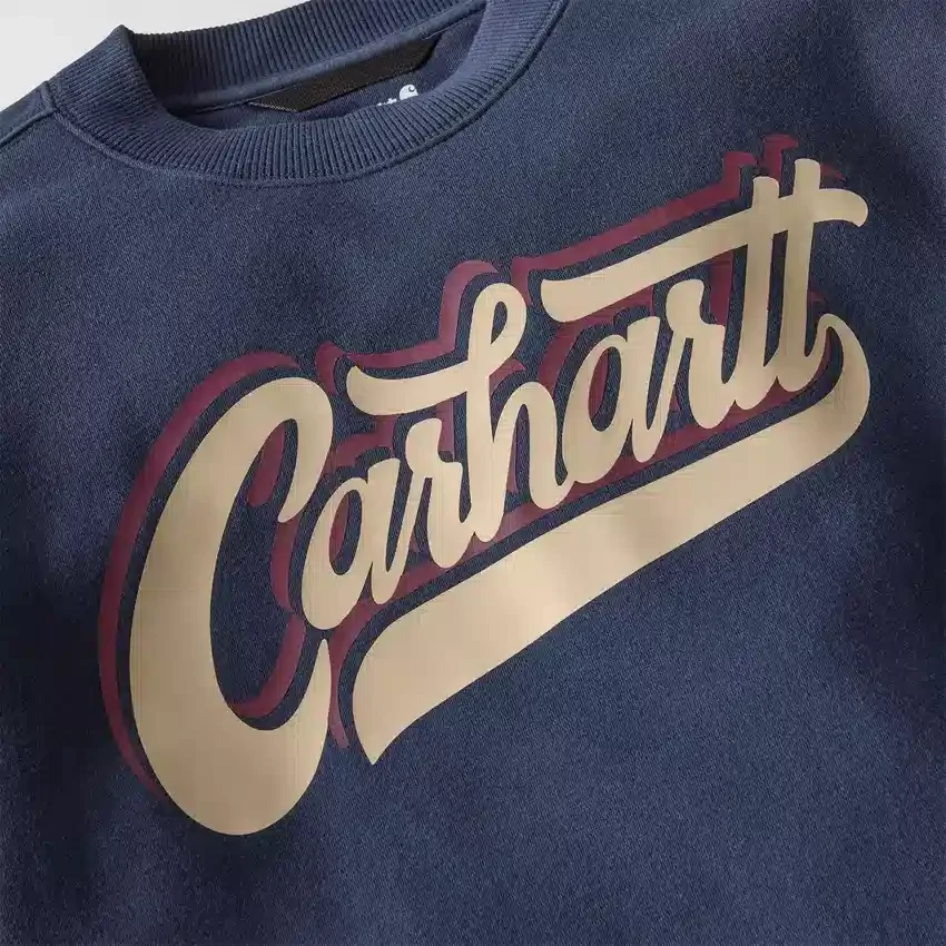 Sawyer Graphic Script-Sweatshirt met ronde hals voor heren