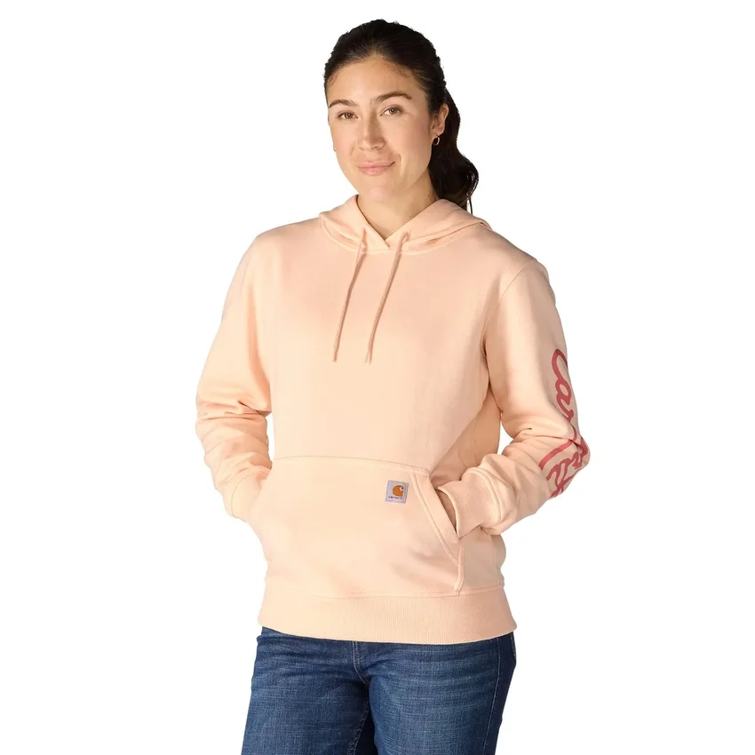 Sawyer-hoodie met Script Logo op de armstukken voor dames