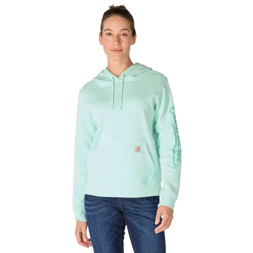 Sawyer-hoodie met Script Logo op de armstukken voor dames