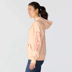 Sawyer-hoodie met Script Logo op de armstukken voor dames
