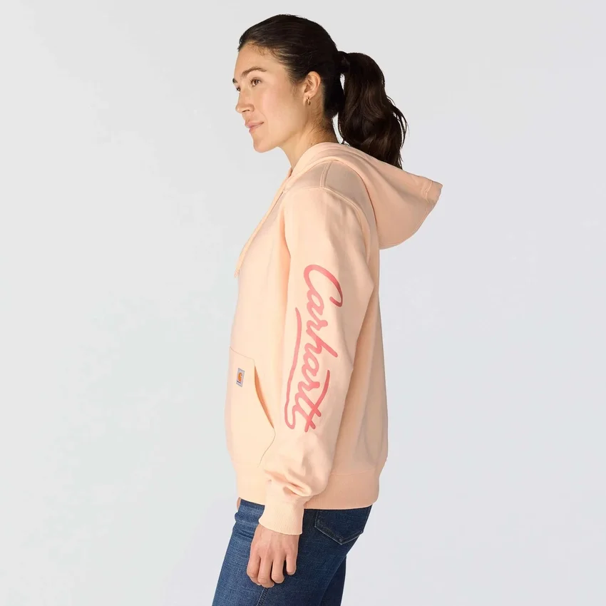 Sawyer-hoodie met Script Logo op de armstukken voor dames
